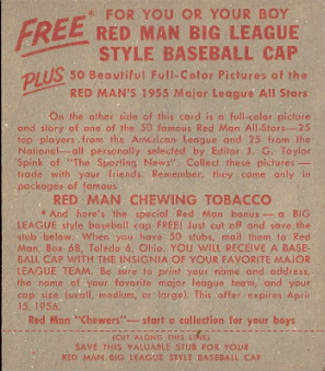 1955 Red man Tobacco Cards
